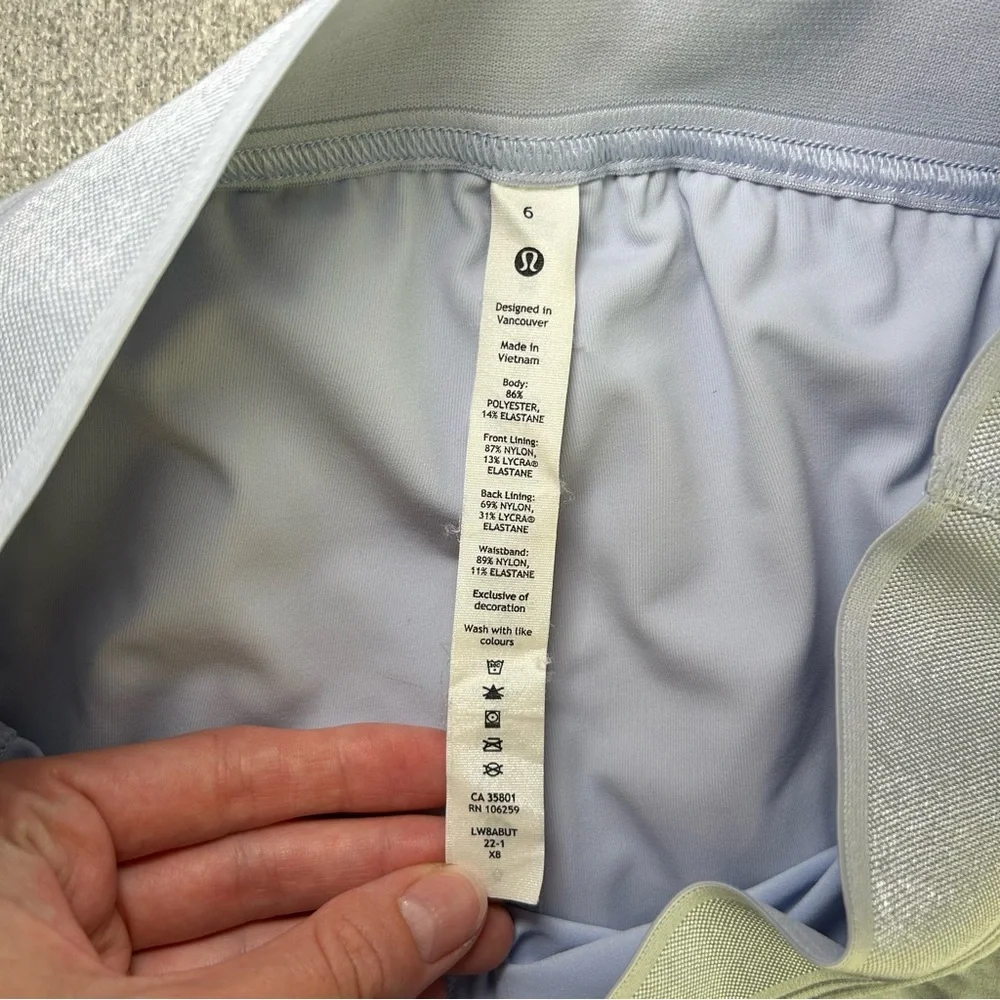 Lululemon Court Rival High-Rise Skirt *Long Blue Size 6